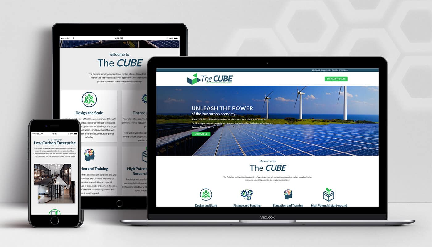 ClearCell Web Design Portlaoise The Cube Portfolio Featured Image